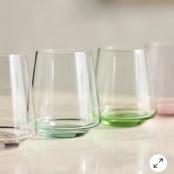 Anthropologie Wine Glasses Set of Four Assorted Colors New In Box - Picture 3 of 13